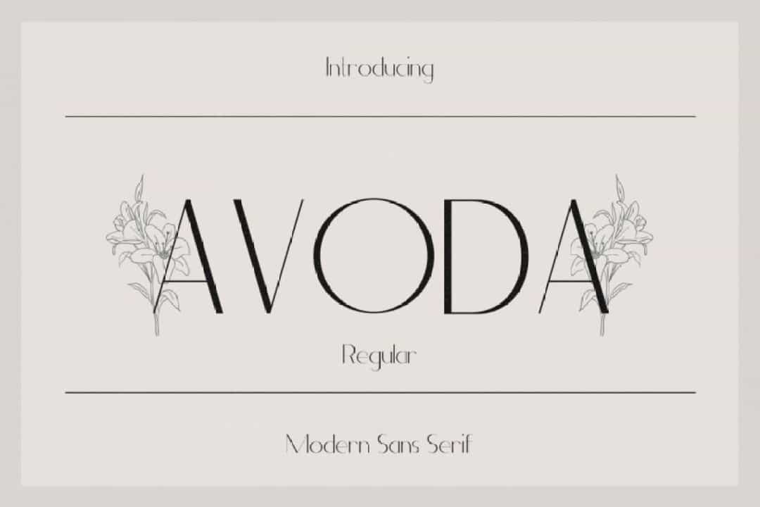 Avoda Font Image 1
