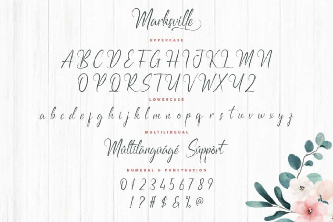 Marksville Font Image 3