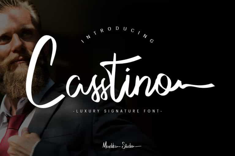 Casstino Handwritten Font Image 1