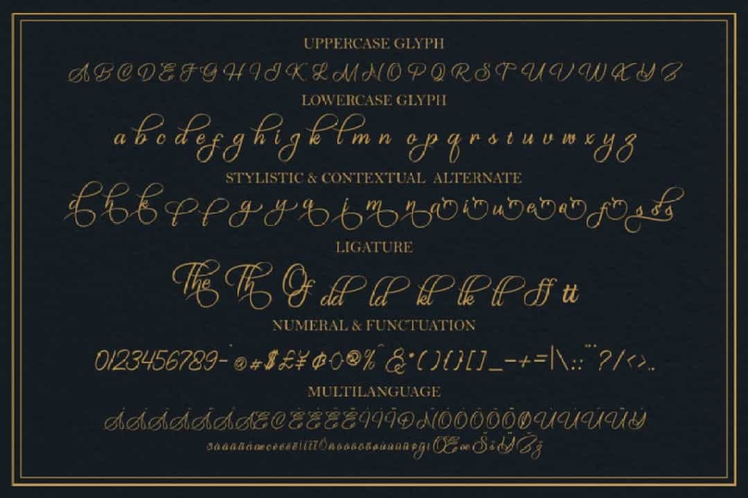 The King Of Romance Font Image 3
