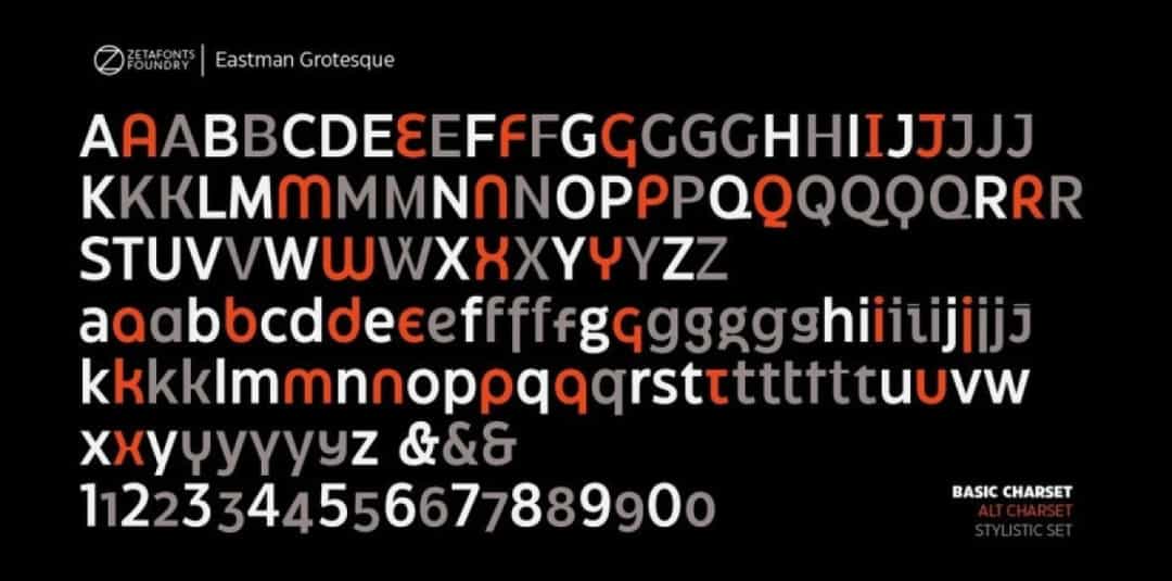 Eastman Grotesque Font Image 2