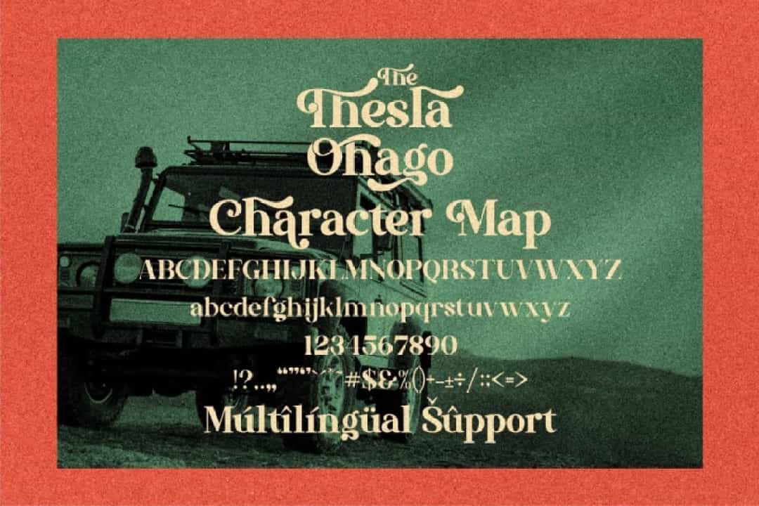 The Thesla Ohago Font Image 2