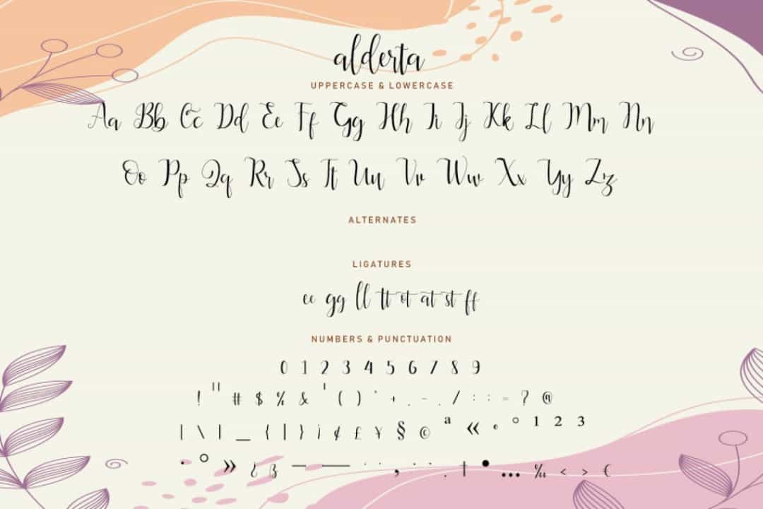 Alderta Font Image 3