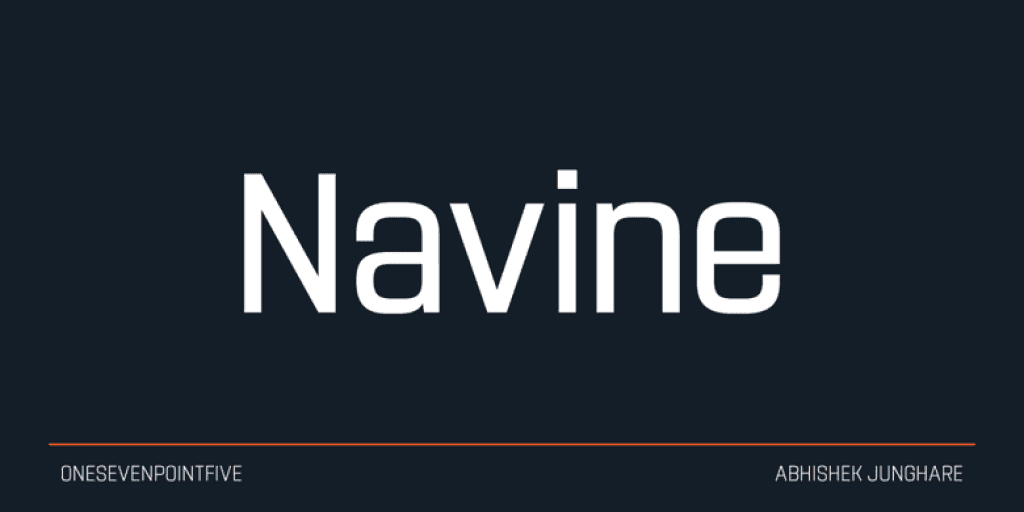 Navine Font Image 1