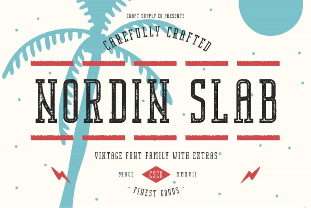 Nordin Slab Font Image 1