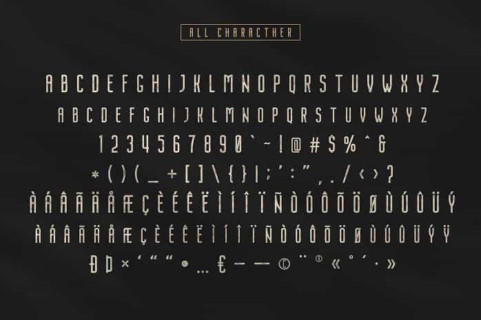 Nordin Vintage Font Image 2