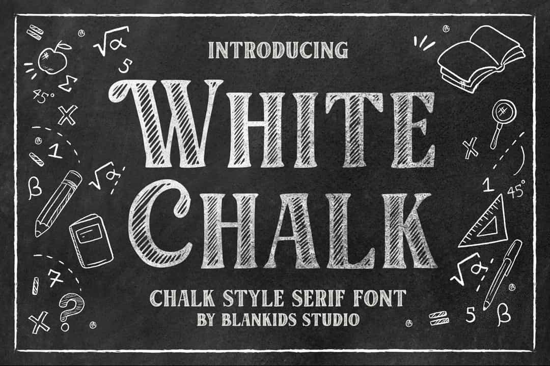 White Chalk Font Image 1