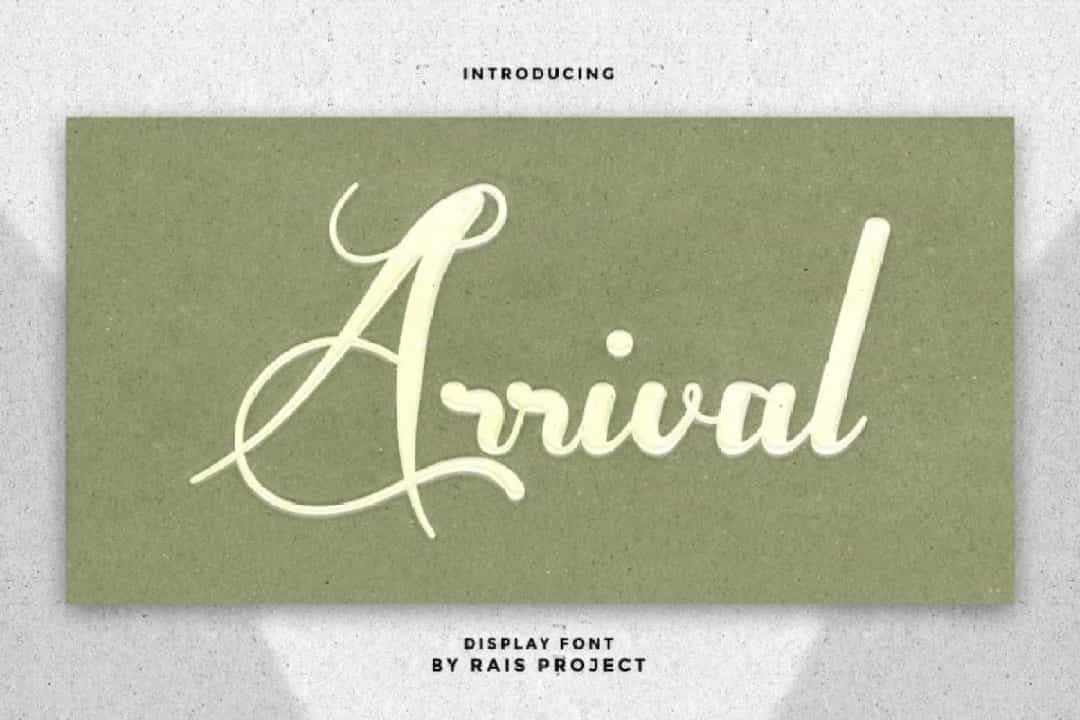Arrival Font Image 1