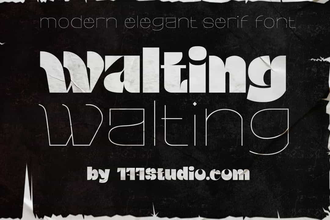 Walting Font Image 1