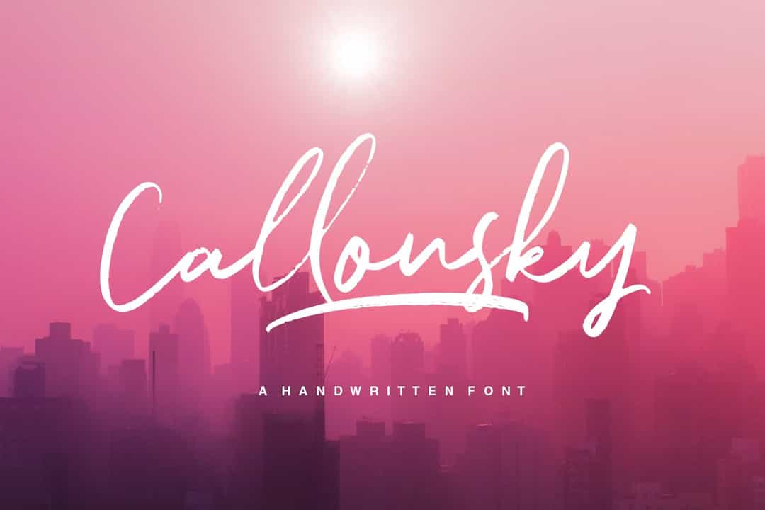 Callonsky Font Image 1