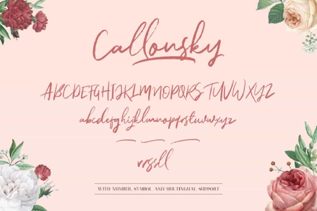 Callonsky Font Image 3
