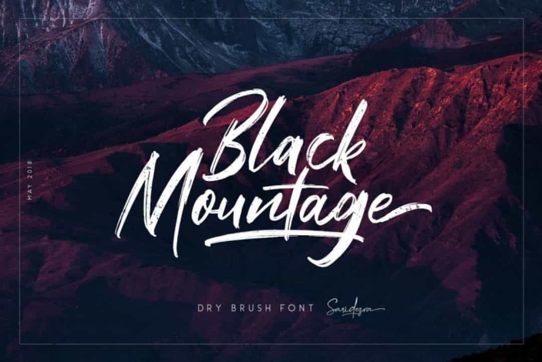 Black Mountage Font Image 1
