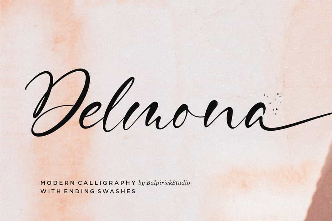 Delmona Font Image 1