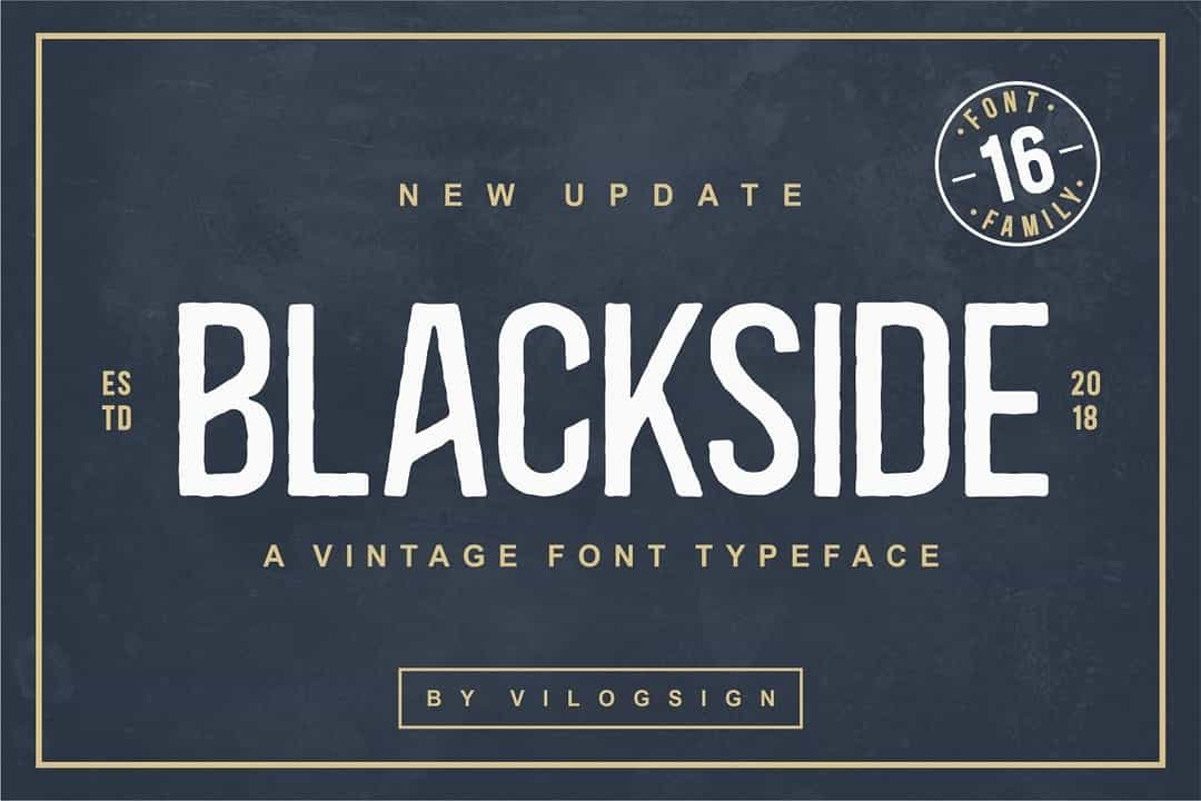 Blackside Font Image 1