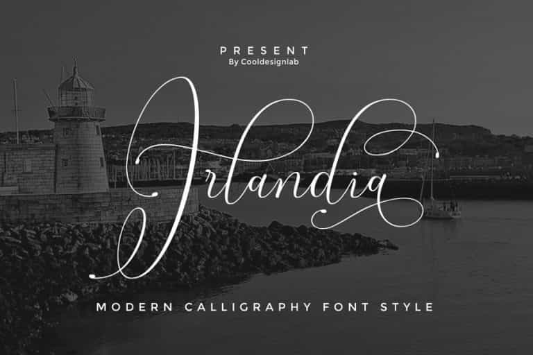Irlandia Calligraphy Font Image 1