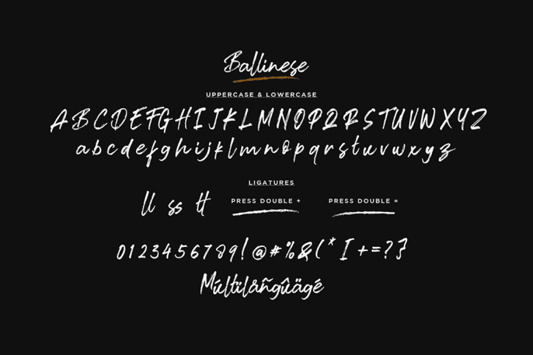 Ballinese Font Image 3