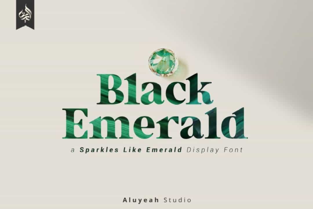 Black Emerald Font Image 1