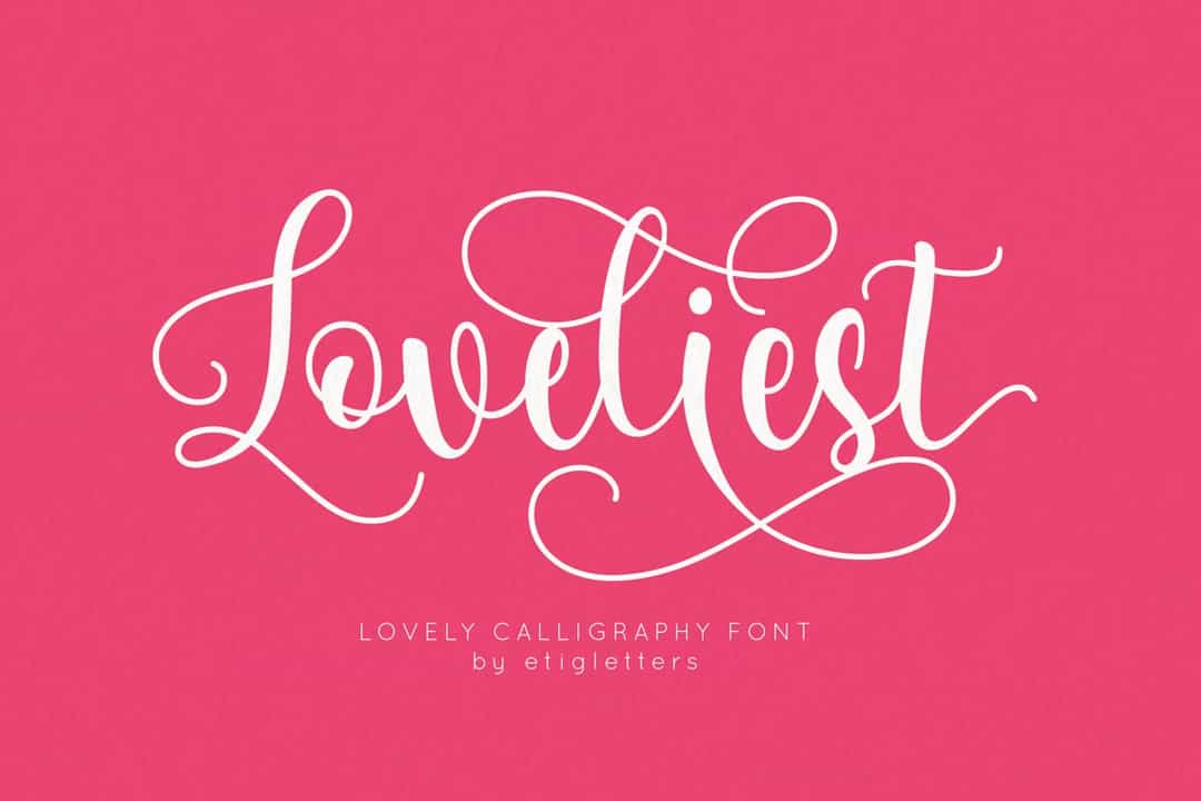 Loveliest Font Image 1