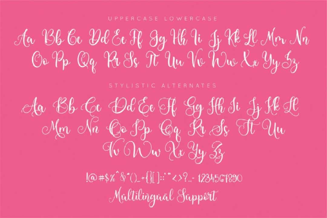 Loveliest Font Image 3