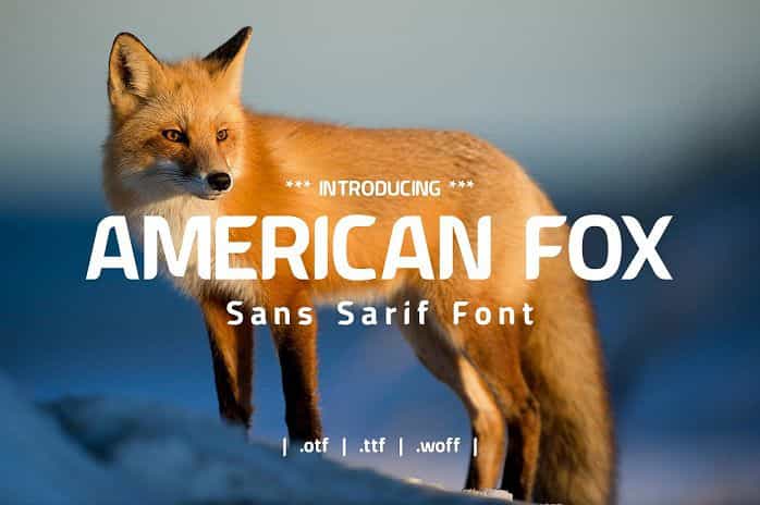 American Fox Font Image 1