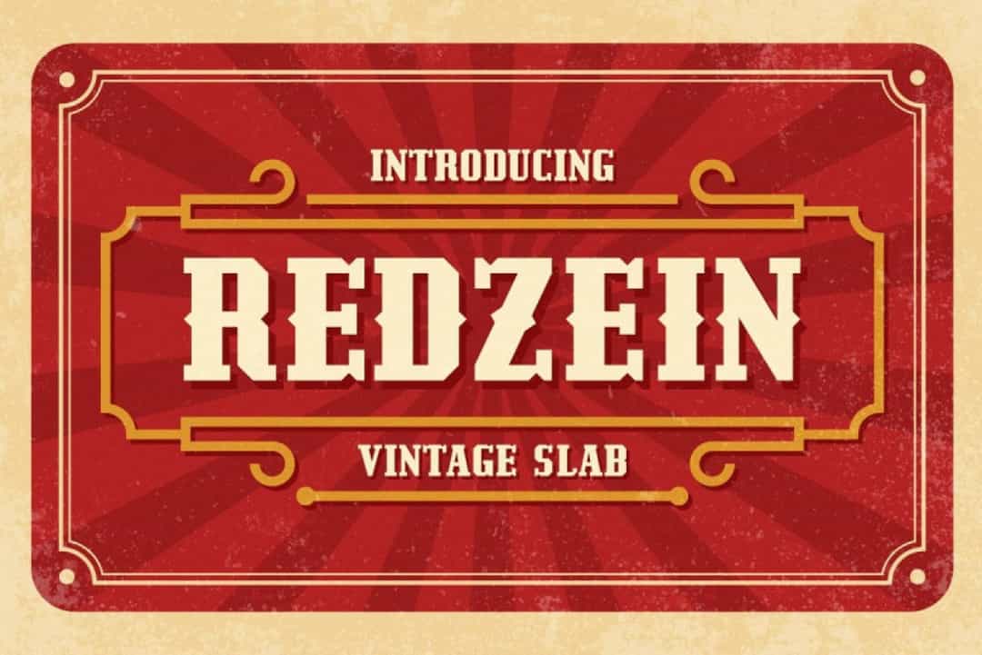 Redzein Font Image 1