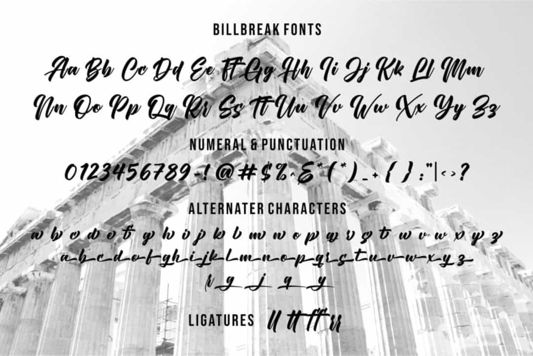 Billbreak Font Image 3
