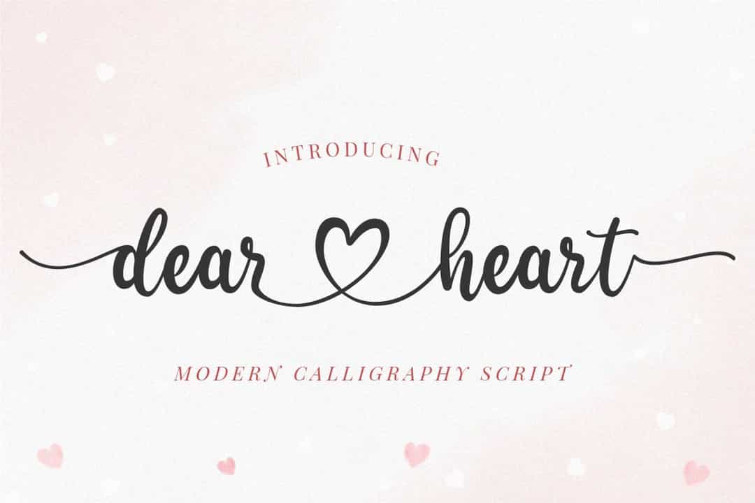 Dear Heart Font Image 1