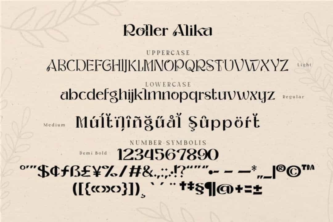 Roller Alika Font Image 3
