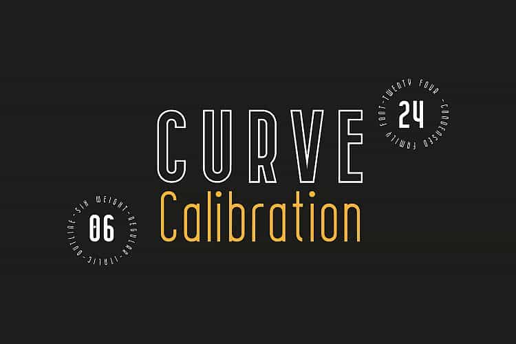 CURVE Calibration Typeface Image 1