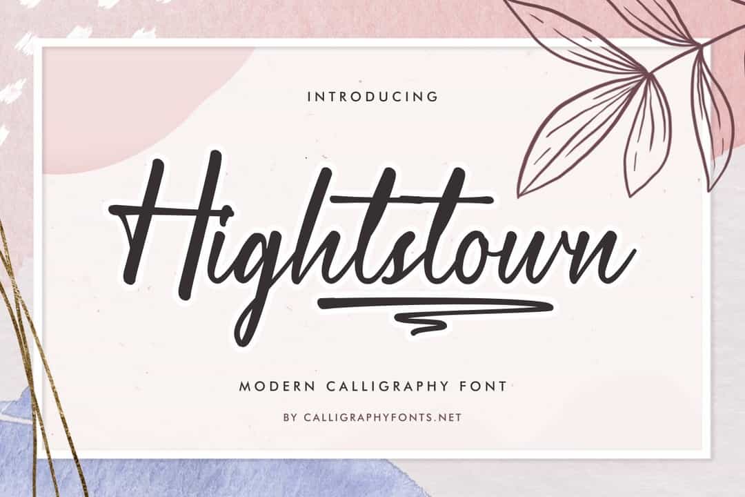Hightstown Font Image 1