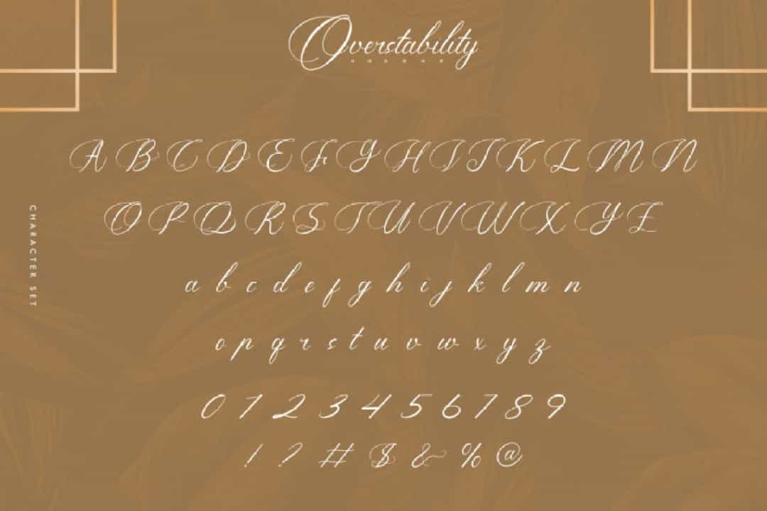 Overstability Font Image 3