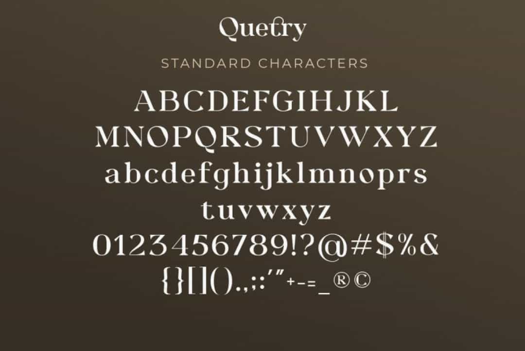 Quetry Font Image 3