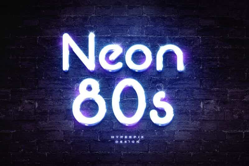 Neon 80s Font Image 1