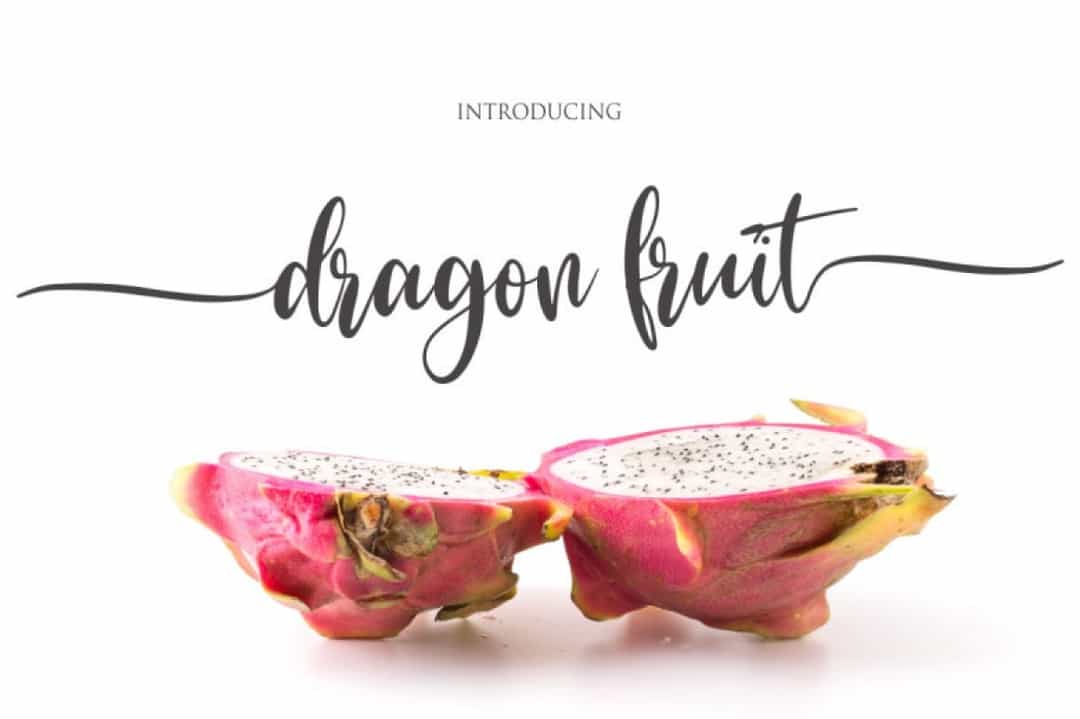 Dragon Fruit Font Image 1
