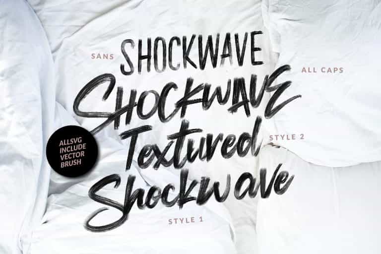 Shockwave Brush Font Image 2
