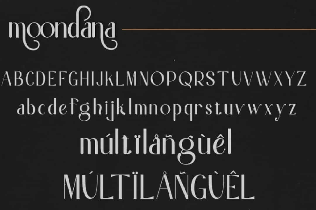 Moondana Font Image 2