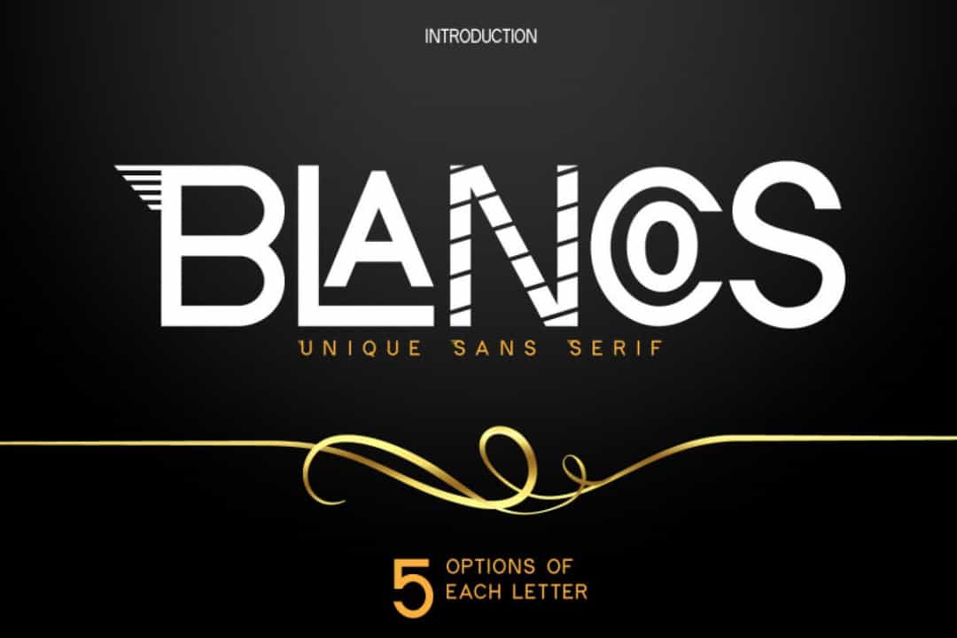 Blancos Font Image 1