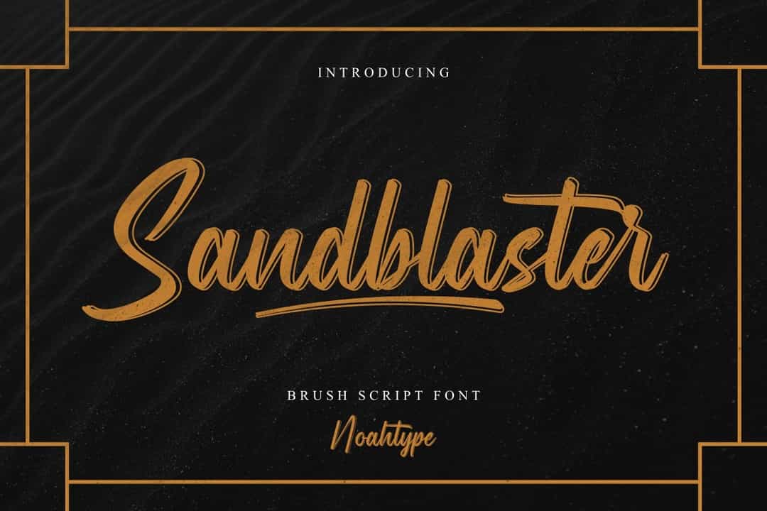 Sandblaster Font Image 1