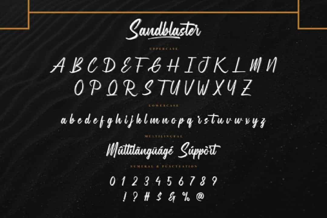 Sandblaster Font Image 3