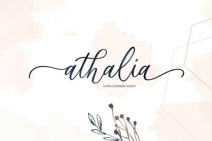 Athalia Script Font Image 1