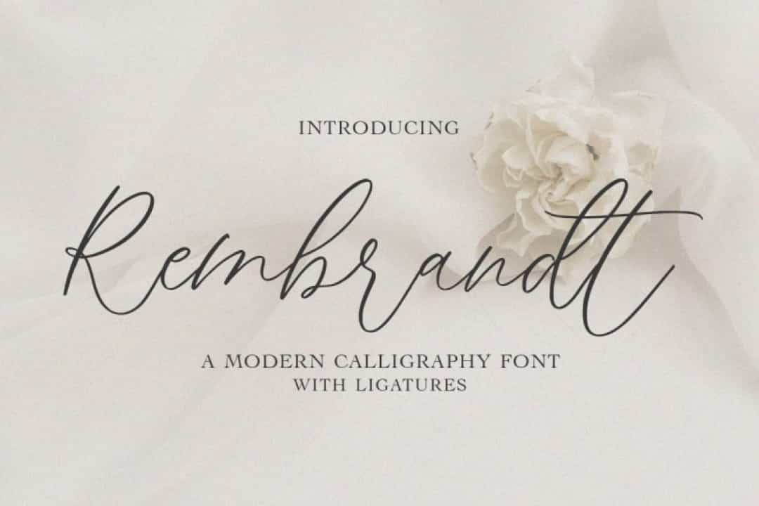 Rembrandt Font Image 1