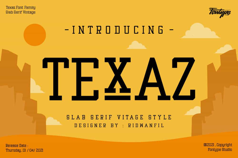 Texaz Font Image 1