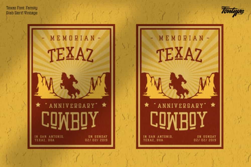 Texaz Font Image 2