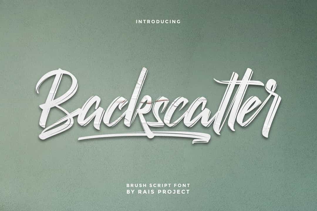 Backscatter Font Image 1