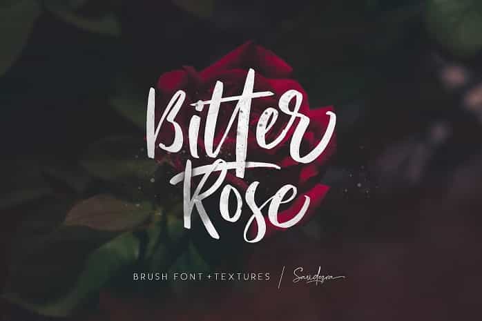 Bitter Rose Brush Font Image 1