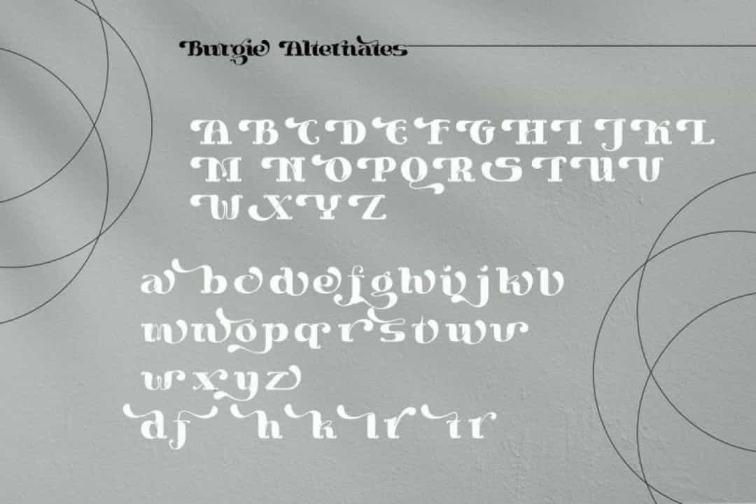 Burgie Font Image 2