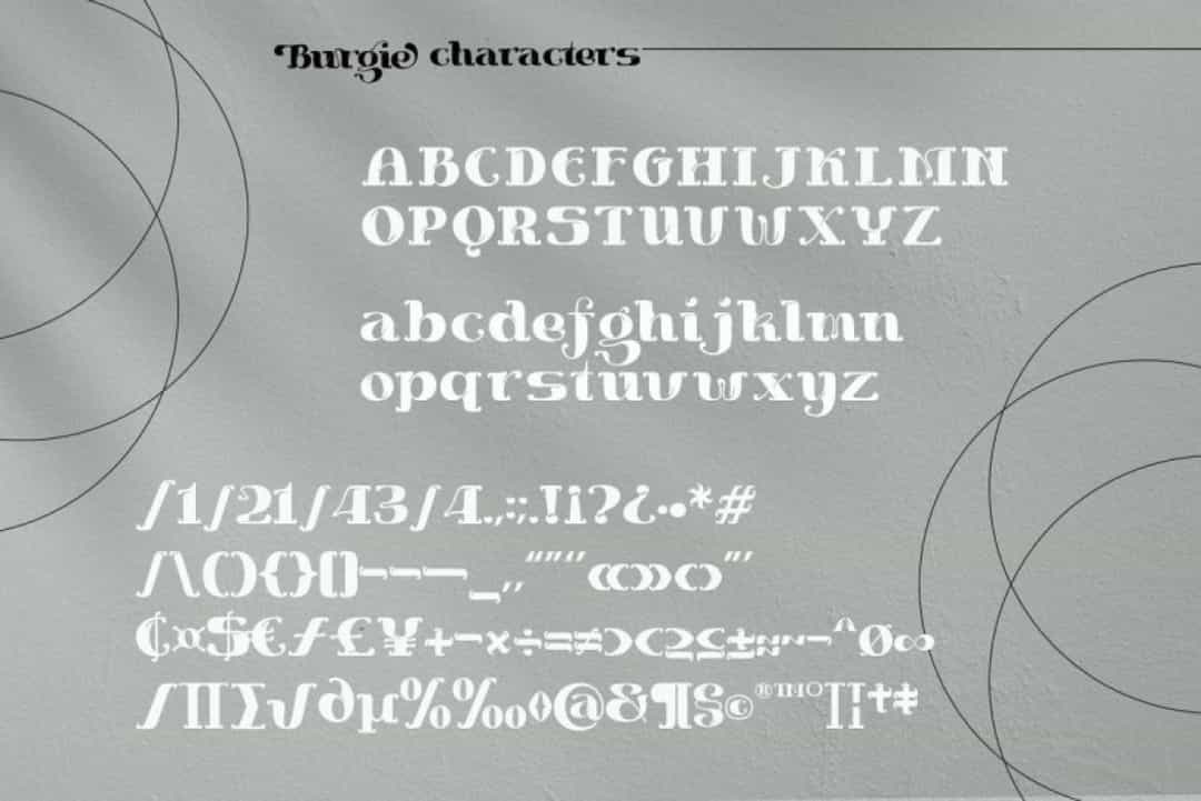 Burgie Font Image 3