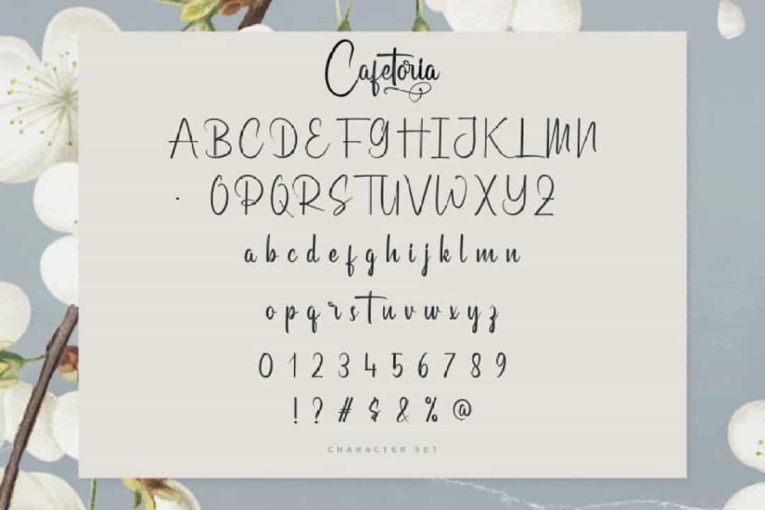 Cafetoria Font Image 3