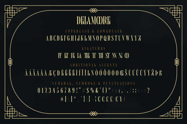 Delamoore Font Image 3
