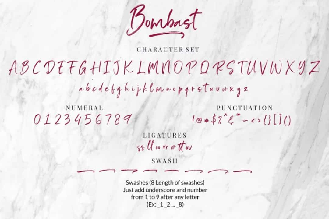 Bombast Font Image 3